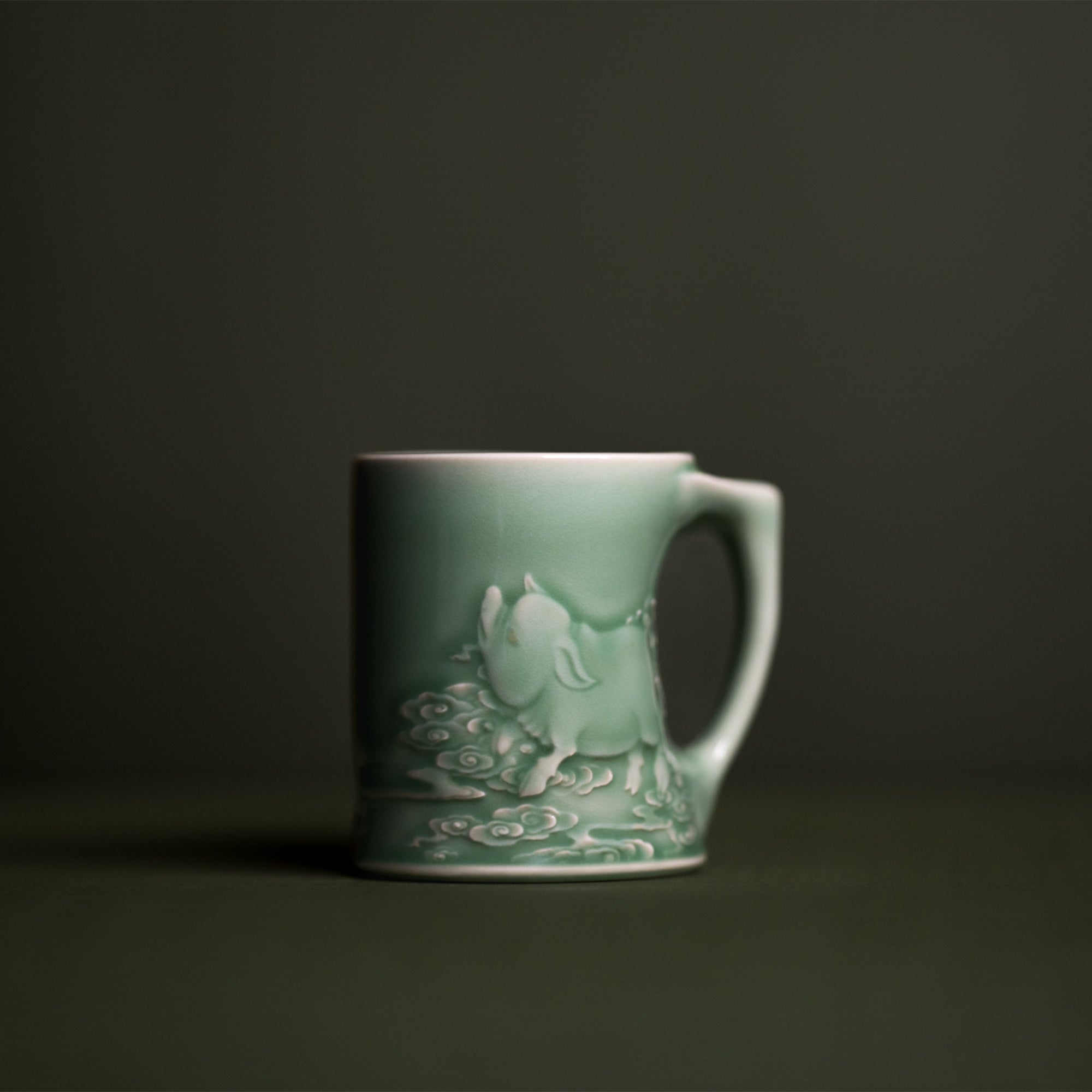 Le Cochon — Mug à thé  en céladon de Longquan