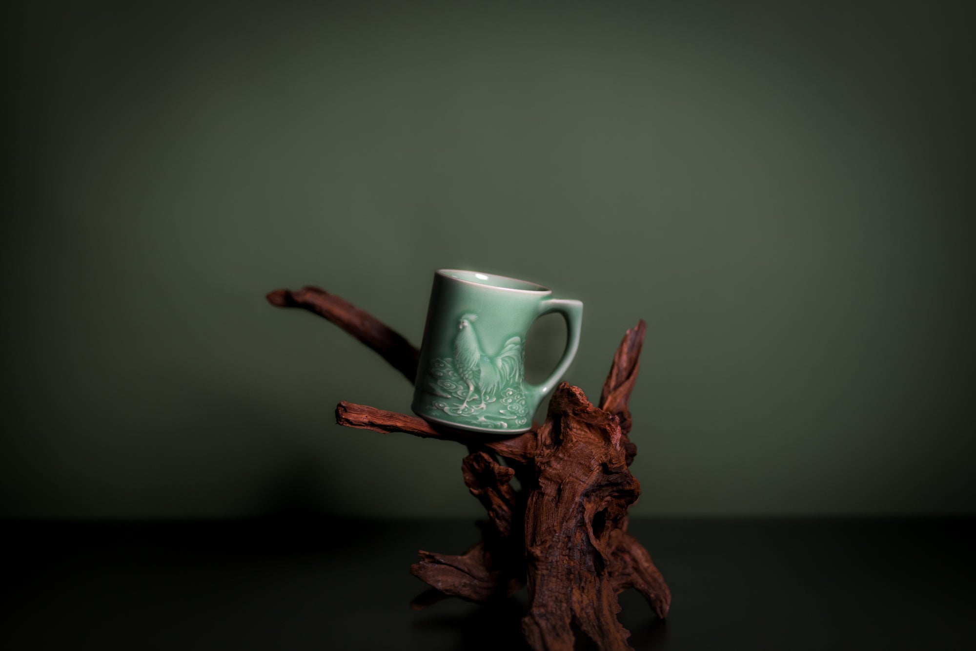 Le Coq — Mug à thé en céladon de Longquan