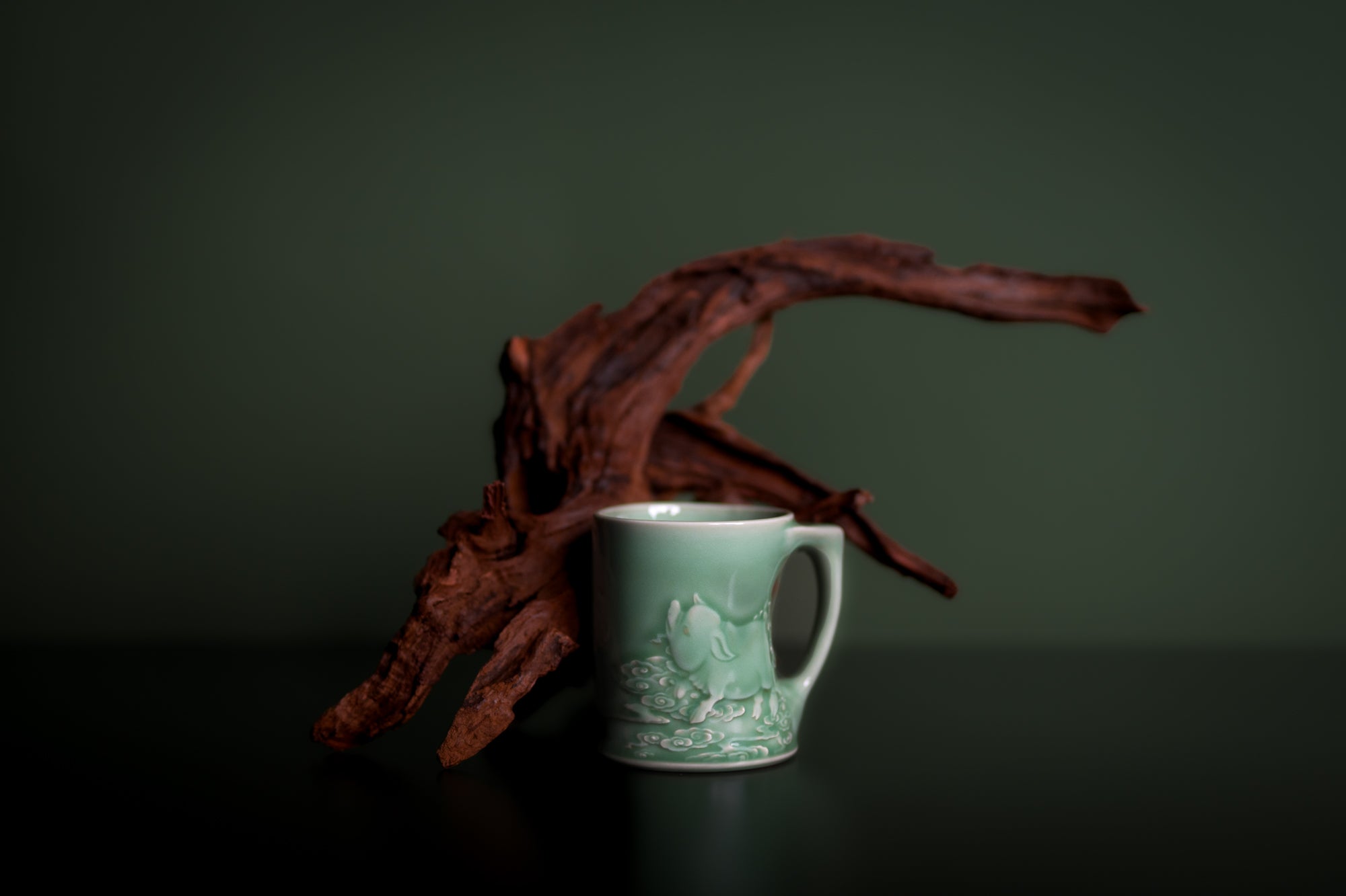Le Cochon — Mug à thé  en céladon de Longquan